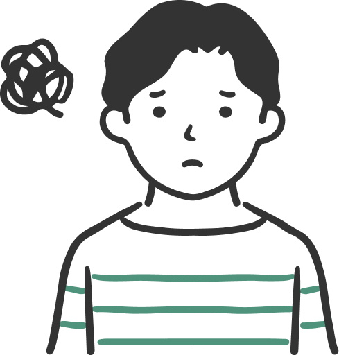 悩む男性